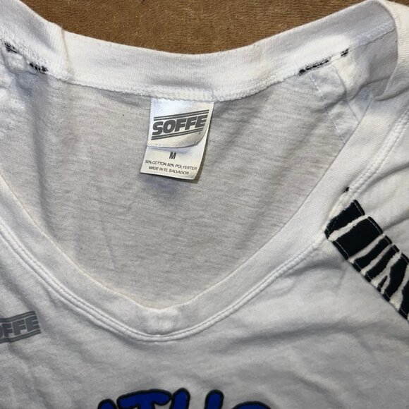 Soffe Medium Kentucky Wildcat White 3/4 Sleeve Tiger Stripe Trim C03 - Picture 3 of 5